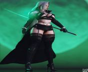 Female Sephiroth (Rude Frog 3D) [Final Fantasy] from 3d final