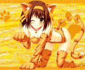 Ride the tiger. You can see her stripes but you know she&#39;s clean. Oh don&#39;t you see what I mean? Gotta get away. Haruhi Diver! Sexy Schoolgirl, She&#39;s dressed up like a Cat, and half nekkid too. This pic&#39;s En Ess Eff Doubleyou. from haruhi miwako