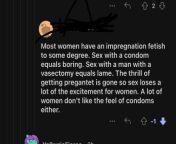 Women only enjoy sex because we all secretly want to be pregnant from women fuck snake sex