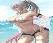 I want to be caught alone at the beach with gropable tits~ from xiangling i want to do something 124 genshin impact 124 nsfw sfw