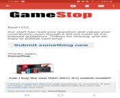 Question: &#34;Can I buy the new HAC-001(-01) switch model?&#34; I guess Gamestop believes it is wrong to ask for the new model? from new model shokh sex
