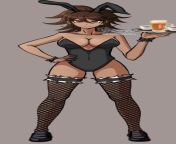 Akane Owari in a Bunny Suit - Part 5 of editing DR characters in Bunny suits - not my best edit ? from frau dr gummi in doreen