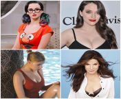 Katy Perry, Kat Dennings, Scarlett Johansson, and Sandra Bullock. 1: Handjob/Titfuck 2: Twerk on cock/Slow BJ 3: Ball play/cowgirl creampie 4: Rimjob and anal pile-driver creampie from katy perry rubs her crotch on stage