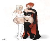 Emma Frost &amp; Jean Grey (RentonWelsh) [Marvel, X-Men] from logan and jean grey hot sex in men