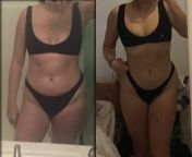 F/20/57 [145 &amp;gt; 145 = 0lbs ] Body recomposition progress, started lifting and made this progress after about 4 months of very uneducated training and then 4 months of proper training. Dont be afraid to lift heavy, has completely transformed my bod from spyirl 145