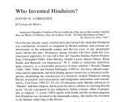 TIL established journals publish papers about whether Hinduism was invented in the nineteenth century or fourteenth century, and whether it qualifies to be a religion given it&#39;s flexibility and diversity. The result of seeing through Abrahmic lens isfrom danatar flexibility