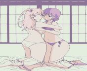 YuriNemo: Undressing Each Other - by @pinpin_hair on Twitter from drunk girls undressing each other