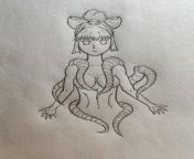 I drew a picture of monster moni, hope that I won&#39;t get banned because of this? from slut banned from walmart because of this
