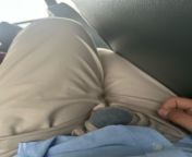 In college bus with dick out from hijab bus touch dick