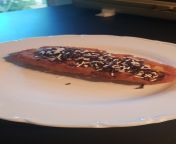 Hallo Dutch people! Here is a fried fish with Hagelslag. Enjoy! from violette pink dutch