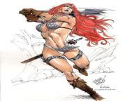 Red Sonja by Pablo Marcos from playdaddy pablo