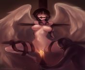 [F4A] Angel captured by a demon and forced into slavery until it&#39;s time to dispose of me. from slapped and forced little