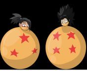 Kale and Caulifla ball bound in giant dragon balls! Sooo sexy and cute all balled up like this! ? Art by protoybonnie on deviantart! from goku vs kale and caulifla