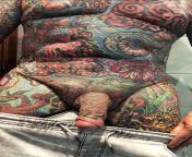 Full body tattoo and nipple piercing from asian full body tattoo