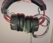 Kept getting ear infections even though I cleaned the headset with antibacterial wipes before and after use. I ended up ditching them and getting a different headset. Months later the old ones look like this: from jilbab vcs headset