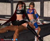 Some superhero tag-teaming (Leifang &amp; Hitomi) [paperbrow] from leifang