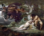Alexandre Cabanel - &#34;The Expulsion of Adam and Eve from the Garden of Paradise (Paradise Lost)&#34; (1867) from film adam and 6 eves 1962