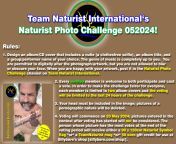 This month&#39;s Team Naturist &#34;Naturist Photo Challenge&#34;. from naturist paheant