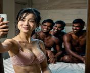 Chinese college girl meets Indian guys for a cultural exchange. from college sex divya indian bash