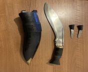 Nepalese The Kukri knife 3024 x 4032 Received in Lebanon in 1999-2000 from nepalese valu