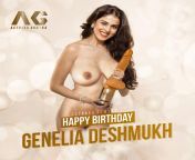 ?Happie belated birthday Genelia ? major missing in industry ? from genelia clevage