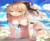 Сейба Lily в купальнике. #cute #saber #lily #fate #swimsuit from lily pad mlp