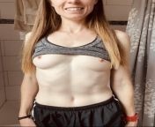 Just a small girl with small tits trying to show them off from slim nude tiktok girl with small tits dancing to the captain hook challenge