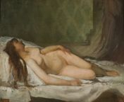 Eduardo Rosales - Nude Woman Asleep (1865-75) from irene rosales nude fakes