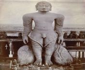 1906 :: Colossal Statue of Gommateshvara ( Bahubali ) In Shravanbelagola , Karnataka . It Was Built In 10th Century A.D [450X610] from bahubali rani