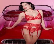 The G.O.A.T - Dita Von Teese looking killer in red from dita von teese in matter of trust