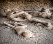 During the excavations in Pompeii, the remains of over one thousand victims of the 79 AD eruption have were found. These casts were made of the victims with plaster. from sexy odia girl blowjob with clear odia audio part 2
