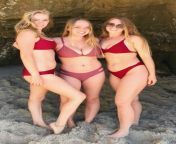 3 blonde bikini babes! Pick 1 for an HJ, another for a BJ, &amp; another to fuck and cum on/in. from blonde bikini babes