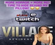 Im starting Resident Evil Village! ? Its going to be a rough nights sleep! ? Live Now! https://www.twitch.tv/selinabeecher from mia winters resident evil village re8