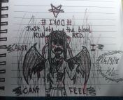 Just let the blood run red, cause I cant feel ~ Scissors by Slipknot. (Monika is Satan) from the hills run red 5 sex