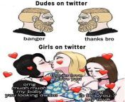 Dudes on Twitter vs Girls on Twitter from arab girls sex twitter