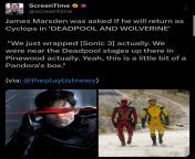 James Marsden filmed Sonic 3 right next to Deadpool &amp; Wolverine 👀 from marsden itunder £10 dresses