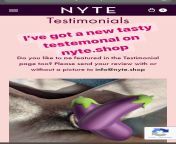 Ive got a new testimonial on my website. For the uncensored picture visit my website: https://nyte.shop/testimonials/ from website