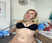 Hot blonde nurse as your medicine from hot blonde stretched