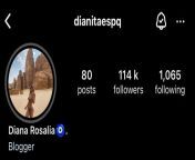 The Instagram Account of Diana Rosalia Esparragoza Quintero (daughter of Juan Jose Esparragoza Quintero El Azul ?? and Roco Quintero) from luz quintero