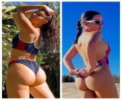 Big Butt Bikini Wedgie: Kira Kosarin vs Cierra Ramirez from cierra lafler