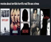 movies about terrible horrific real life sex crimes from sex crimes