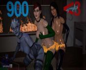 Liara, Shepard, and Ashley help spamner celebrate 900 followers from mass effect commander shepard and ashley williams futa rigid3d