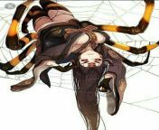 Spider girl laying in her web from 24 446 web series