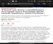 UK politician says girls between 16-23 smell buttery and magnetic.... from magnetic generetor