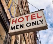 Hotel for Men Only - Vintage - City Street - Gay Vintage from myanmar dawei city hotel
