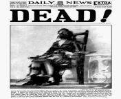 Ruth Snyder was sentenced to be executed via the electric chair on January 12, 1928. Photos of executions were forbidden, so a photographer from out of town had a secret camera strapped to his ankle to snap the picture of her death for the papers. from nangi photos of