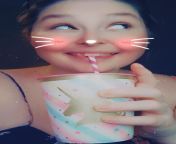 Strawberry milk in a big girl cup for a happy little baby strawberry bunny. ? from www xxx arab girl milk in bra big sowing tits webcam cafe sort