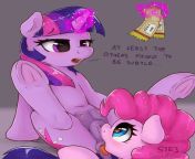 [F4F] Wanna play feral mlp rp between Twilight and Pinkie. I would be playing Pinkie. Dm me if you interesting~ from twilight and spike s1e24 png