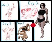 iv always found art interesting an after many failed attempts at learning it i finally got the curriage to do so. I want to start with the basics like poses, therefore iv made a short roadmap of how iv developed my skills over the past six days. If you ha from pimpandhost iv onion