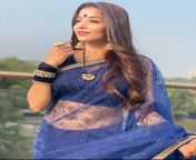 Mona Lisa in blue transparent saree from www xxx mona lisa bf bhai and bahen hindi